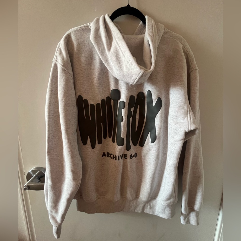 White Fox Boutique Gray Hoodie - Picture 4 of 4